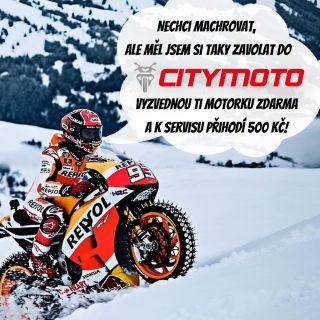Proč trpět, když můžeš sedět v teple? 🏍️❄️ My tvou motorku zdarma vyzvedneme po Plzni a okolí a k servisu dostaneš 500,-...